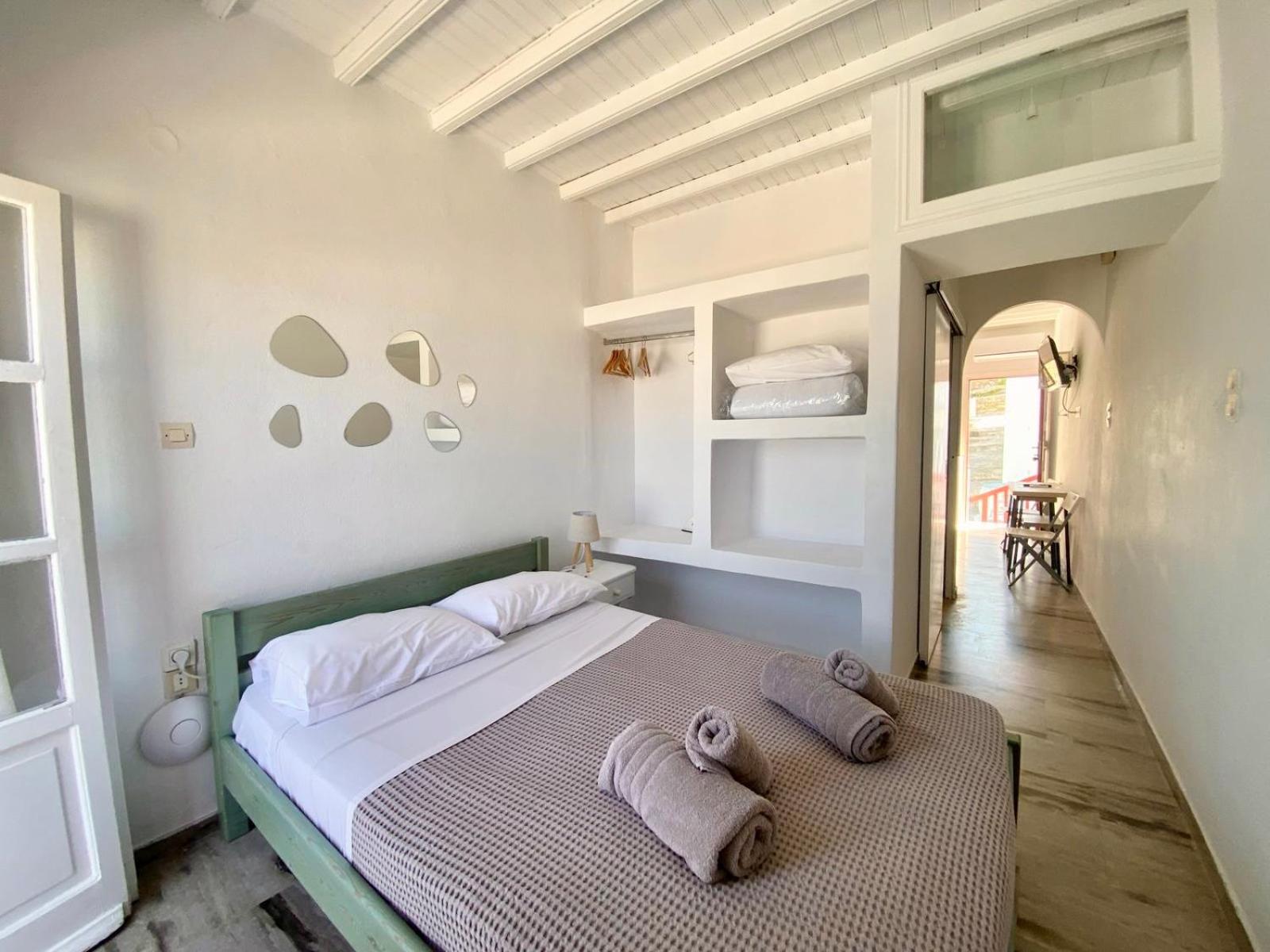 Mykonos TownElenitas Town House With Balcony And Sea Viewアパートメント エクステリア 写真